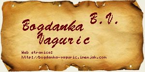 Bogdanka Vagurić vizit kartica